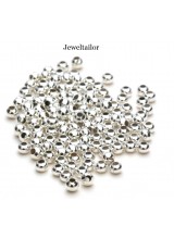 200 Silver Plated Round Spacer Beads 4mm ~ Jewellery Making Essentials